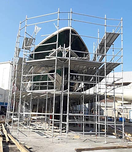 ay iskele, flan�l� kamal� iskele kiralama sistemleri, kiral�k flan�l� iskele, flan�l� iskele kiralama