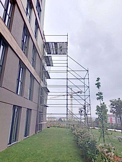 kiral�k iskele sistemleri, ay iskele, kiral�k iskele, RK Ya� fabrikas� Tekirda� Muratl�, �� cephe kurulumu