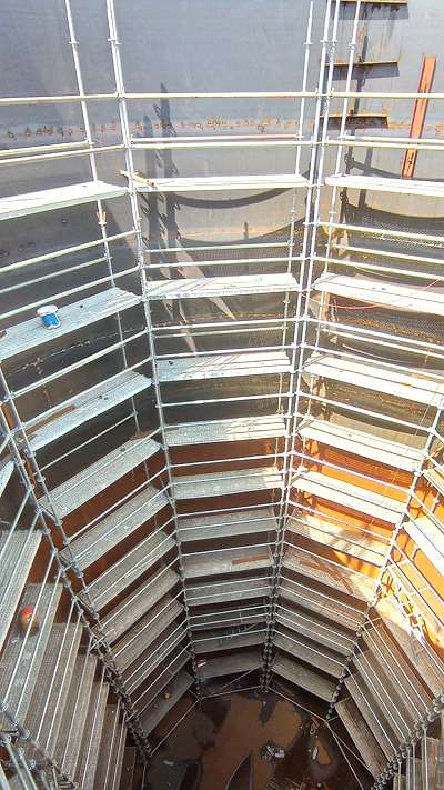 kiral�k iskele sistemleri, ay iskele, kiral�k iskele, RK ya� fabrika Tekirda�, �� cephe kurulumu